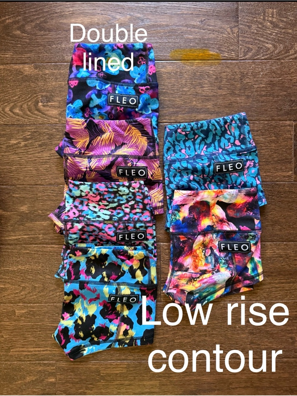 SIX (6) FLEO LOW RISE CONTOUR BOOTY SHORTS BUNDLE